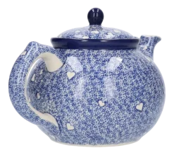 Theepot Bunzlau Castle White Hearts 2,0 L