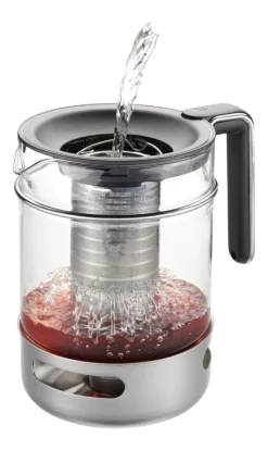 Theepot Gefu incl. Theelicht T-Prep Transparant 1,5 L