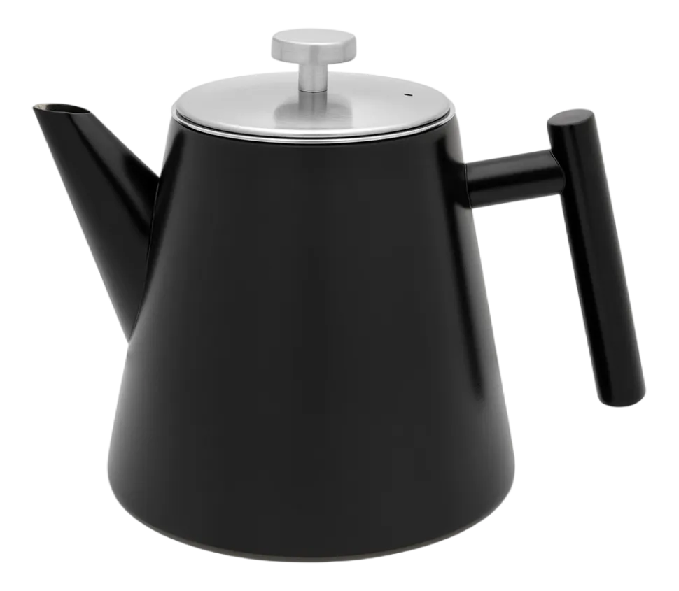 Theepot Leopold Vienna Oslo Filter Mat Zwart 1,0 L