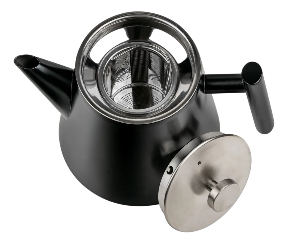 Theepot Leopold Vienna Oslo Filter Mat Zwart 1,0 L