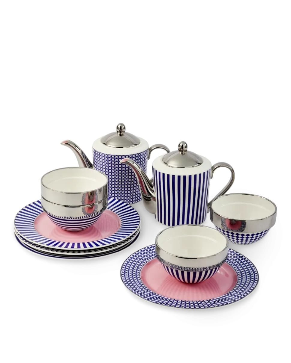 Theepot POLSPOTTEN Aunty Stripes