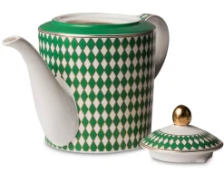 Theepot POLSPOTTEN Chess Green