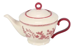 Salt & Pepper Theepot Cyril Ivory / Burgundy 920 ml Hot
