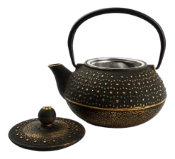 Theepot Salt & Pepper My Tea Stippen Gold / Black 800 ml