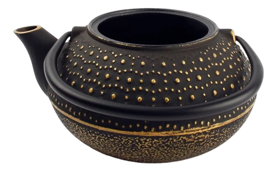 Theepot Salt & Pepper My Tea Stippen Gold / Black 800 ml