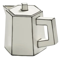 Serax Theepot Carte Blanche White/Black 1 L Best