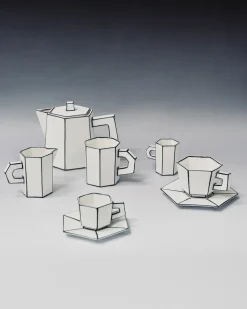 Serax Theepot Carte Blanche White/Black 1 L Best