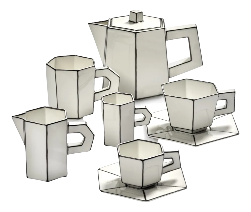 Serax Theepot Carte Blanche White/Black 1 L Best