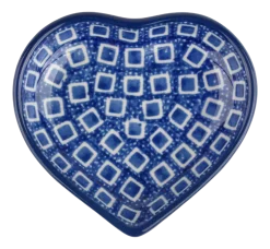Bunzlau Castle Theetip Blue Diamond Heart New
