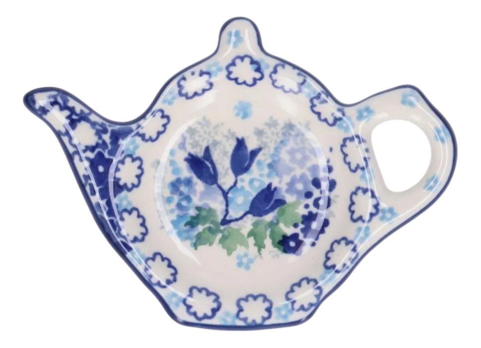 Theetip Bunzlau Castle Blue Garden Teapot