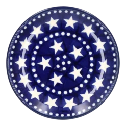 Theetip Bunzlau Castle Rond Blue Stars