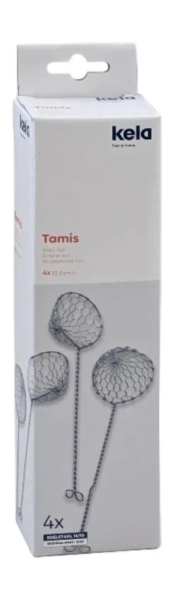 Theezeef Kela Tamis Zilver (Set van 4)