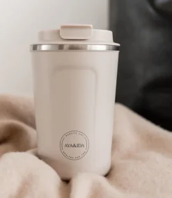 Thermosbeker AYA&IDA CUP2GO Cream Beige 380 ml