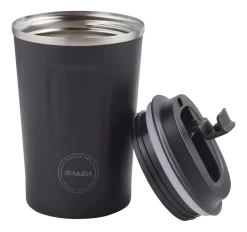 Thermosbeker AYA&IDA CUP2GO Matte Black 380 ml
