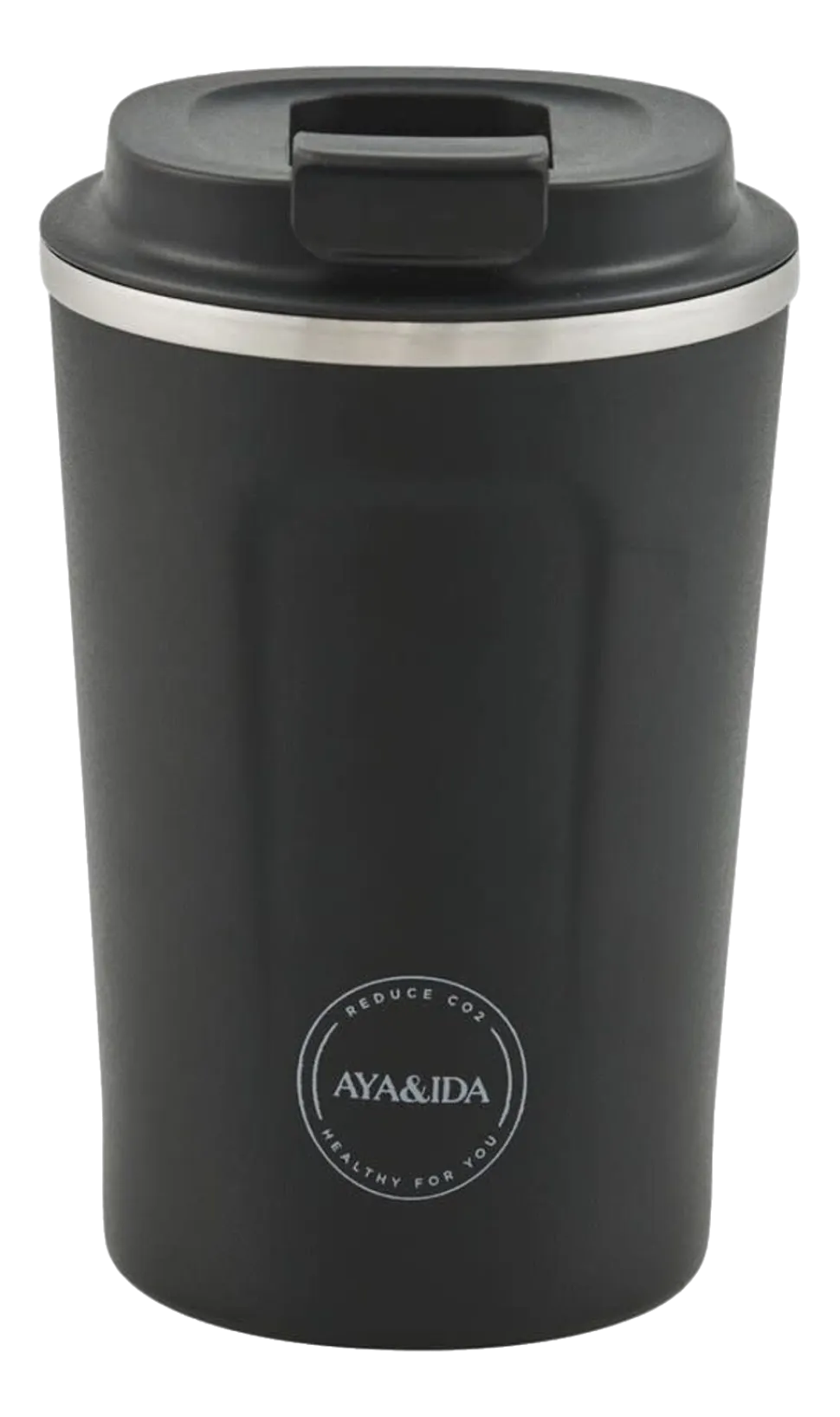 Thermosbeker AYA&IDA CUP2GO Matte Black 380 ml
