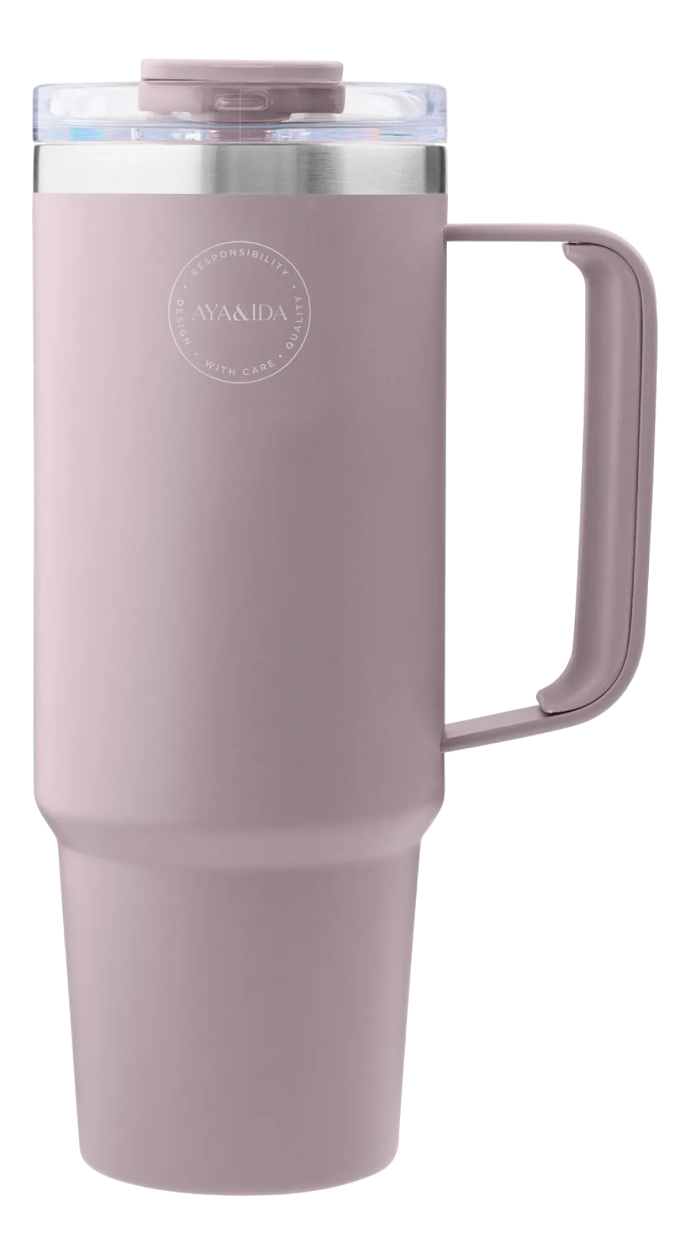 AYA&IDA Thermosbeker Thermocup with straw Lavender 885 ml Discount
