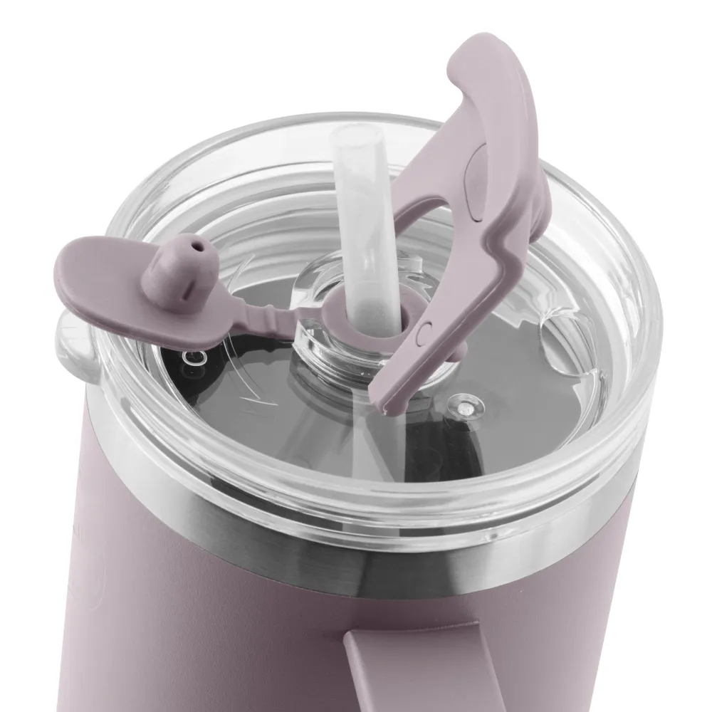 AYA&IDA Thermosbeker Thermocup with straw Lavender 885 ml Discount