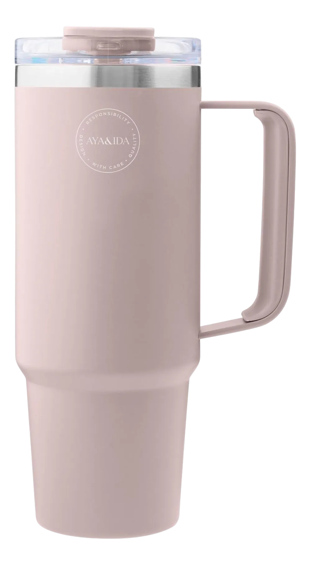 AYA&IDA Thermosbeker Thermocup with straw Soft Rose 885 ml Online