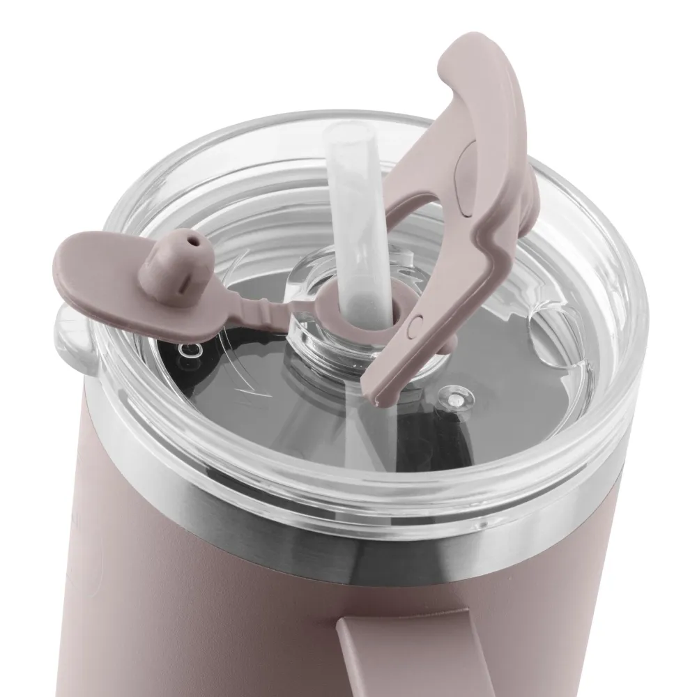 AYA&IDA Thermosbeker Thermocup with straw Soft Rose 885 ml Online