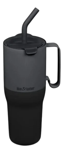 Klean Kanteen Thermosbeker Rise Tumbler 1065ml Straw Lid Asphalt Discount