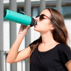Lekue Thermosbeker Lékué Thermosfles To Go 500 ml Turquoise New