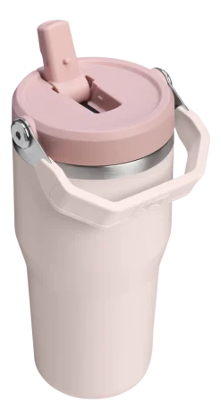 Thermosbeker Stanley The IceFlow Flip Straw 2.0 Tumbler 0,59L Rose Quartz