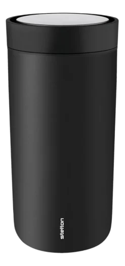 Thermosbeker Stelton To Go Click Soft Black 400 ml