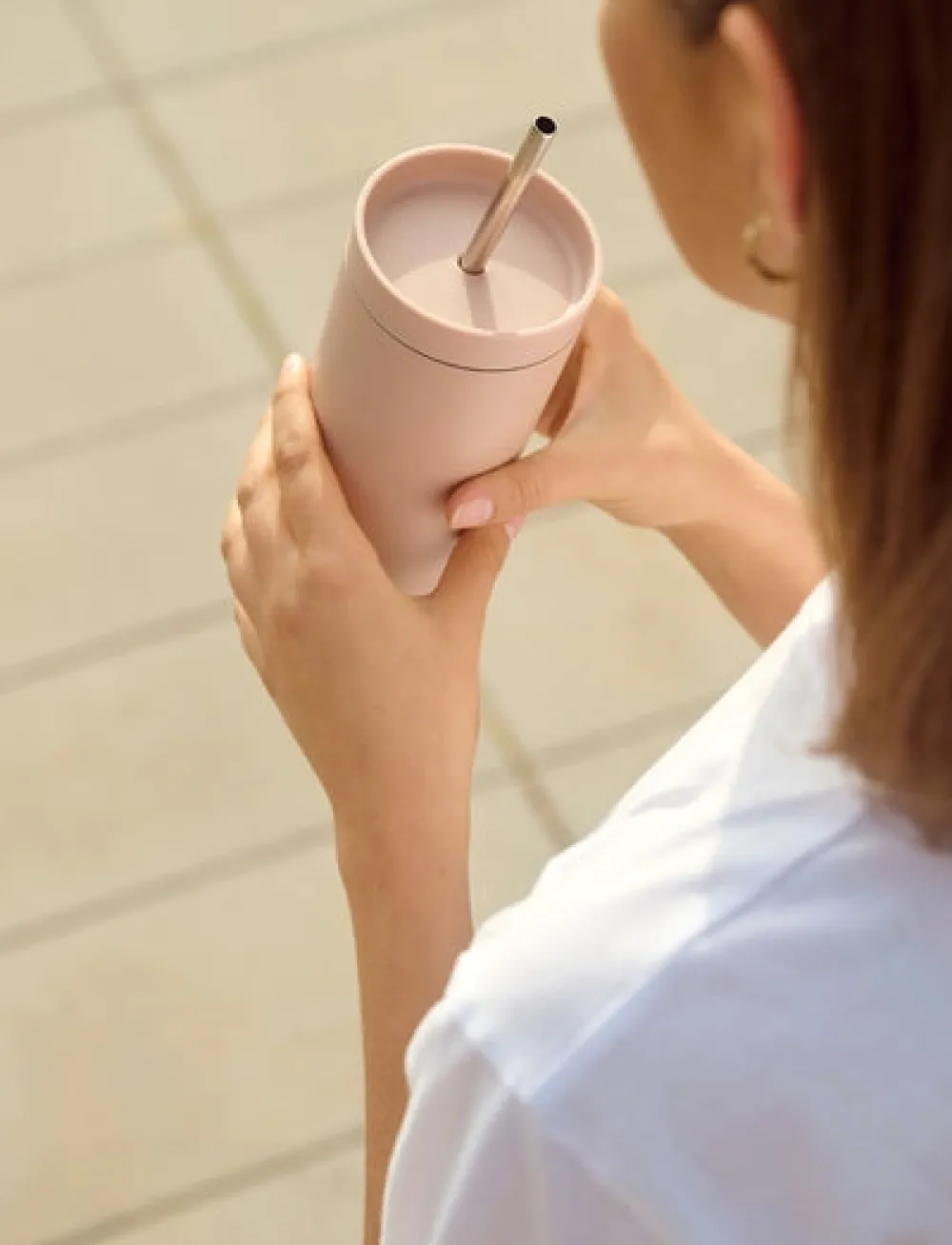 Stelton Thermosbeker To Go Sip Vacuum Insulated Cup With Straw 0.4L Heather Discount