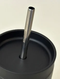 Stelton Thermosbeker To Go Sip Vacuum Insulated Cup With Straw 0.4L Soft Black Sale