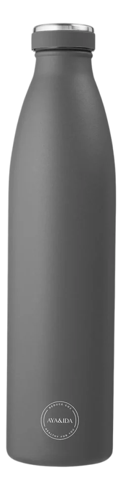 Thermosfles AYA&IDA Drinking Bottle Dark Grey 1L