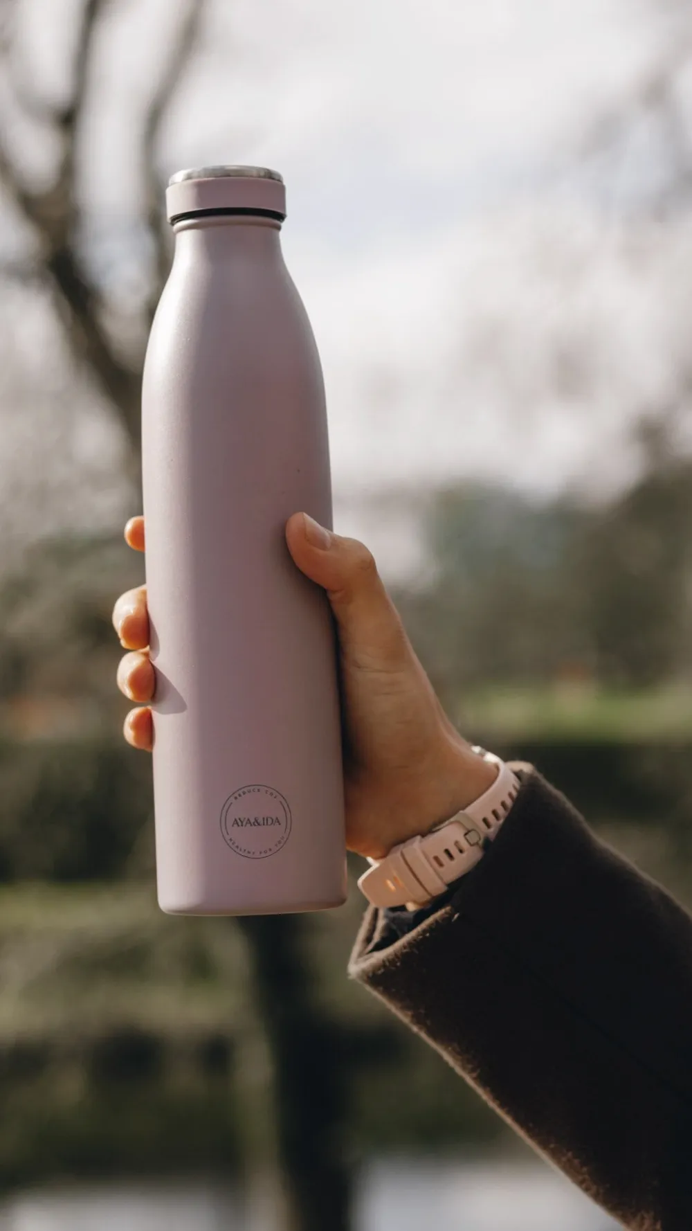 AYA&IDA Thermosfles Drinking Bottle Lavender 750 ml Sale
