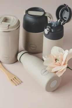 Thermosfles AYA&IDA Drinking Bottle Cream Beige 350 ml