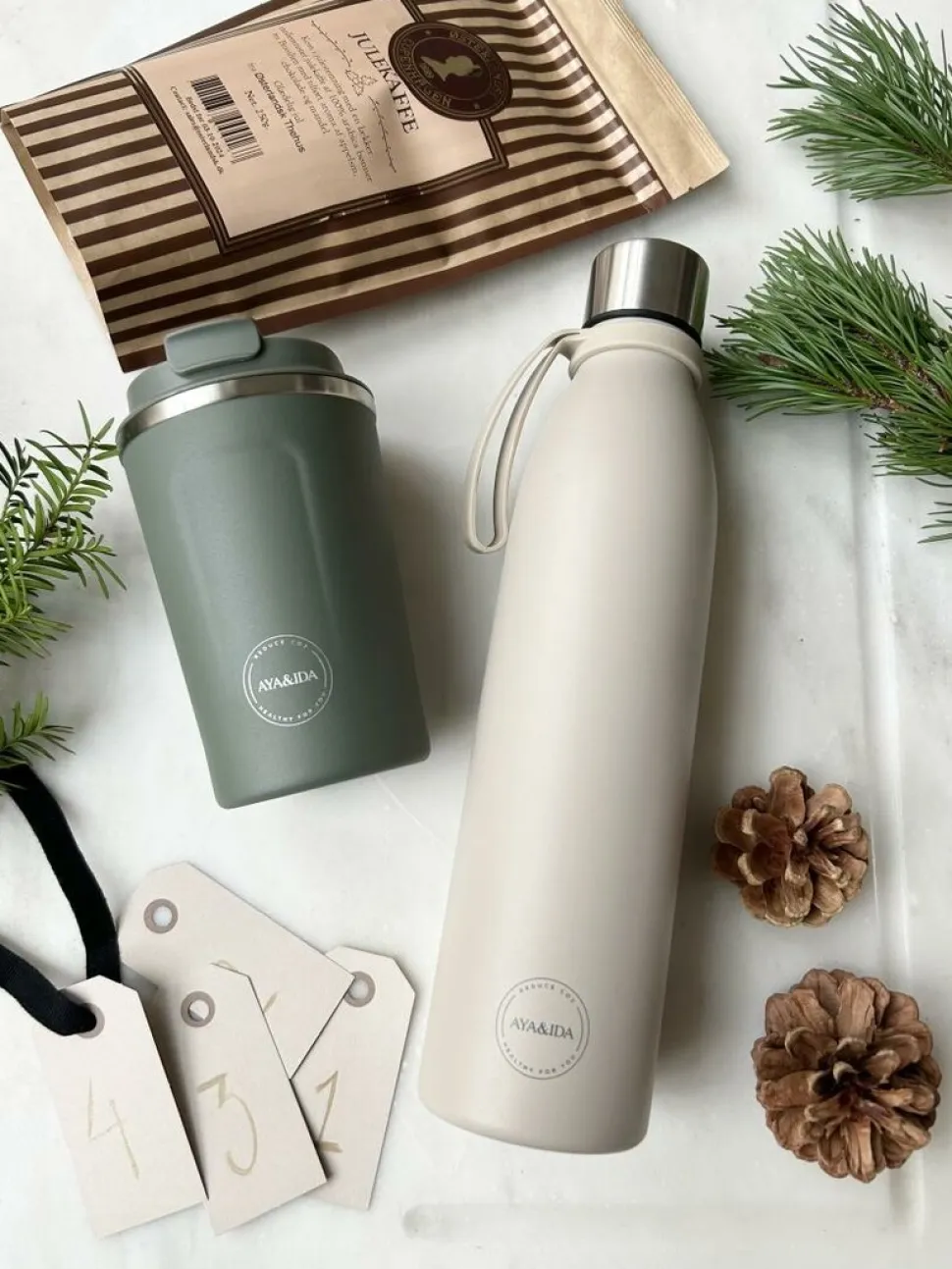Thermosfles AYA&IDA Dusty Brown 750 ml