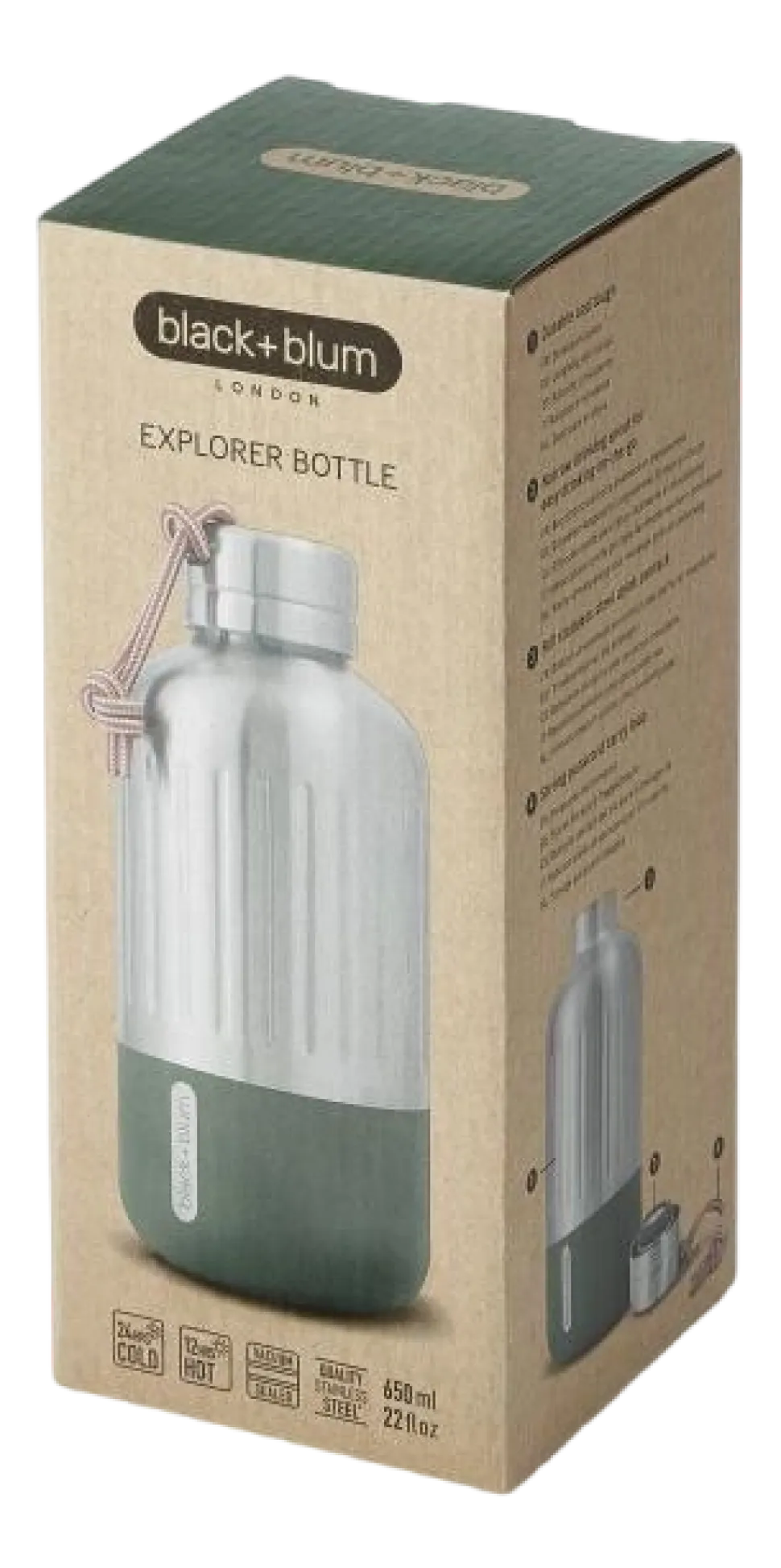 Thermosfles Black+Blum Explorer Groen 650 ml