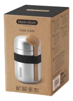 Thermosfles Black+Blum Food Flask Zwart 400 ml