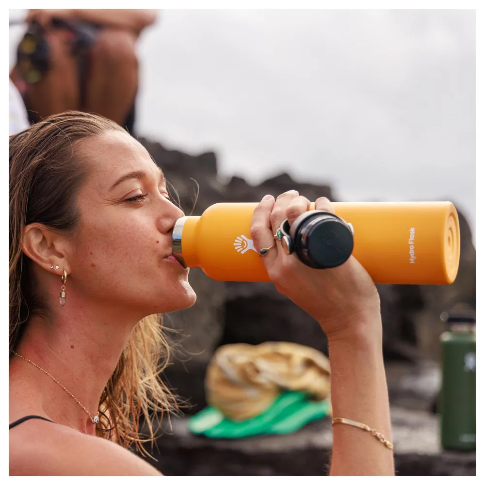 Hydro Flask Thermosfles Standard Mouth Flex Cap Black 709 ml Hot