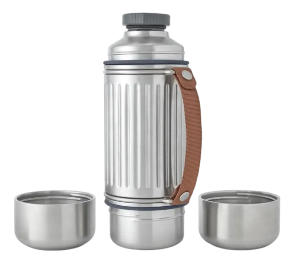 Thermoskan Black+Blum Explorer Flask Zilver 1L