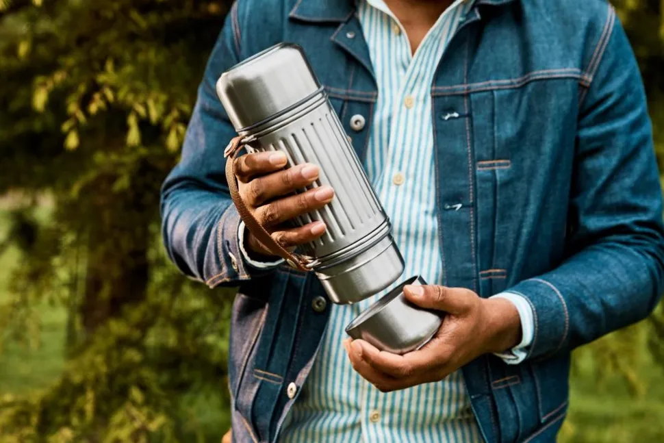 Thermoskan Black+Blum Explorer Flask Zilver 1L