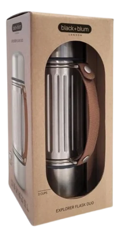 Thermoskan Black+Blum Explorer Flask Zilver 1L