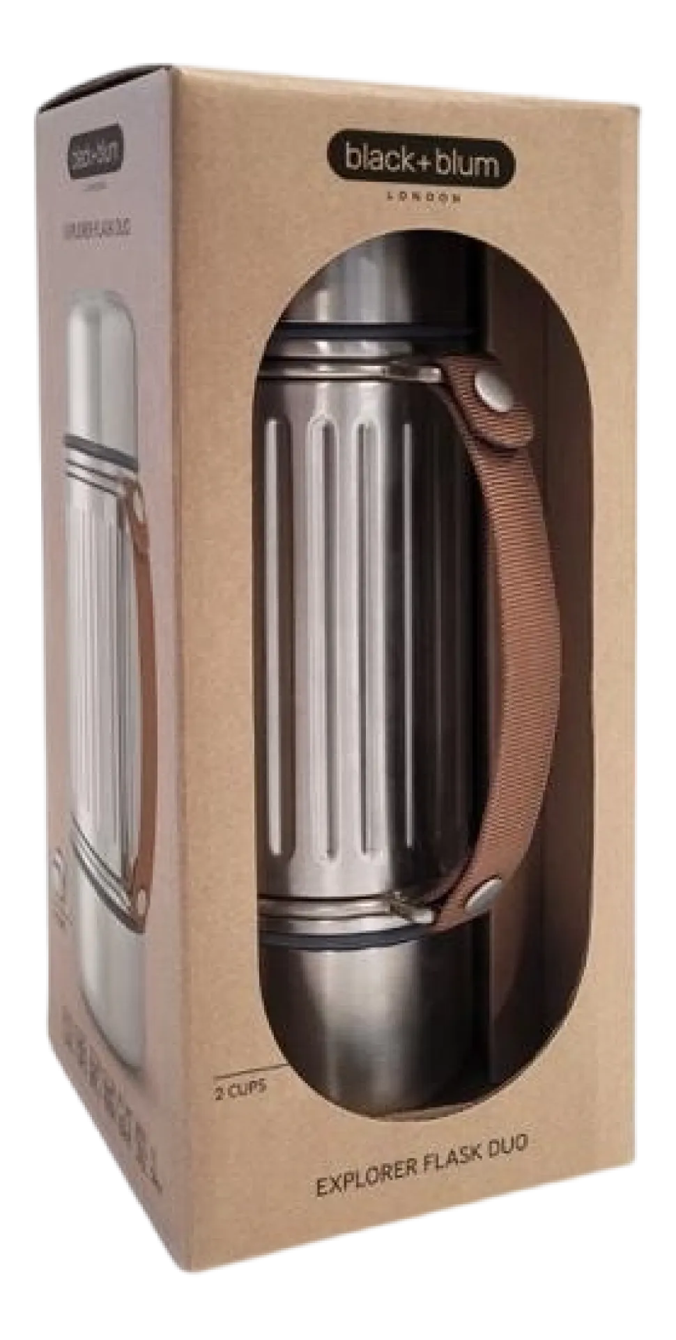 Thermoskan Black+Blum Explorer Flask Zilver 1L