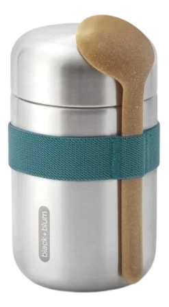 Black+Blum Thermoskan Food Flask Blauw 400 ml New
