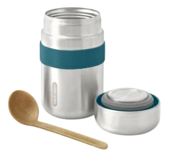 Black+Blum Thermoskan Food Flask Blauw 400 ml New