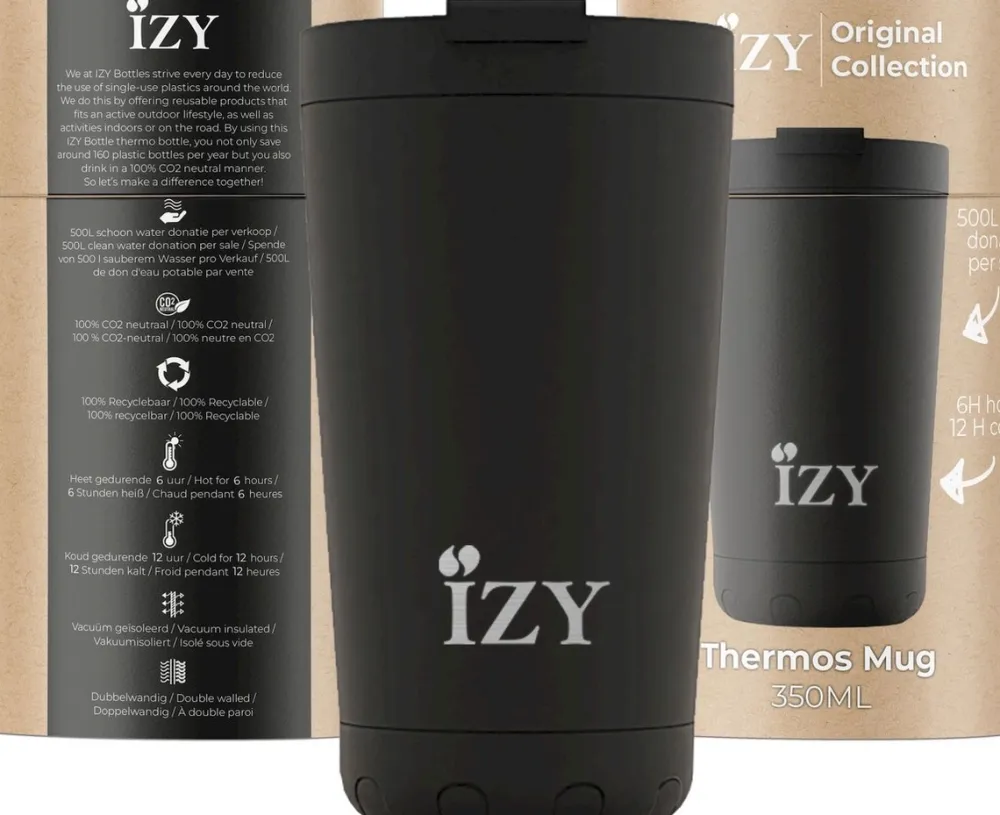IZY Thermosmok Matte Black 350 ml