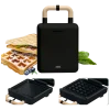 Tosti- en wafelijzer ADE 2-in-1 Zwart 23