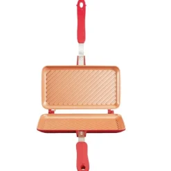 Huismerk Tosti-ijzer Red Copper Flipwich DUO Rood