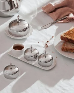 Tray Met Jampotjes Alessi Dressed White Porcelain