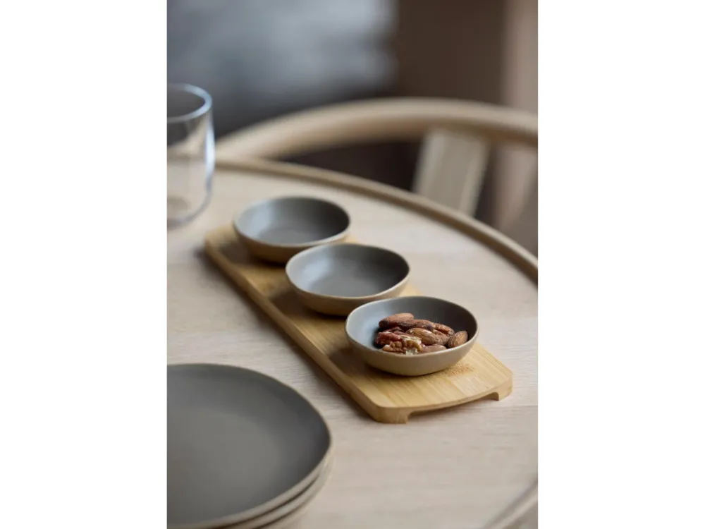 Villa Collection Tray Met Kommetjes Shoku Warm Brown 32 x 10 cm New