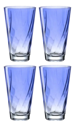 Tumbler Leonardo Twist Blue 300 ml (Set van 4)