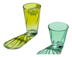 Tumbler Leonardo Twist Green 215 ml (Set van 4)