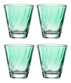 Tumbler Leonardo Twist Green 215 ml (Set van 4)